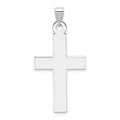 14k White Gold Cross Pendant
