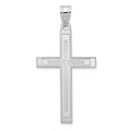 14k White Gold Cross Pendant
