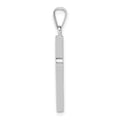14k White Gold Cross Charm