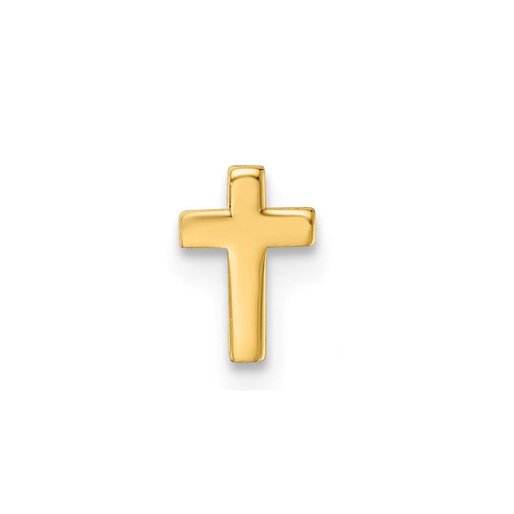 Single 14k Polished Cross Post Earring