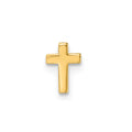 Single 14k Polished Cross Post Earring