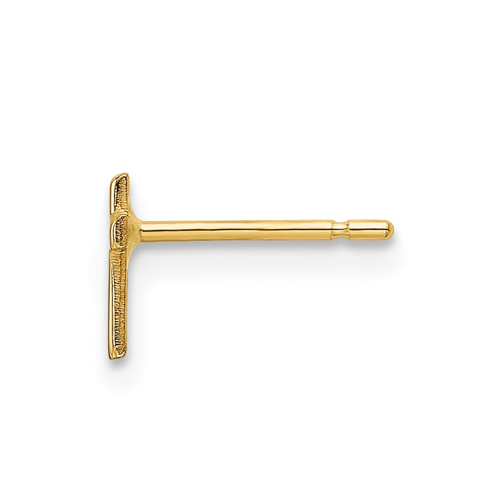 Single 14k Polished Cross Post Earring