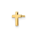 Single 14k Polished Cross Post Earring