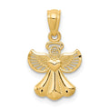 14k Polished Angel Pendant