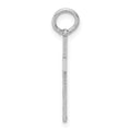 14K White Gold Laser Designed Cross Charm