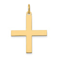 14K Laser Designed Greek Cross Pendant