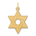 14K Laser Designed Star of David Pendant