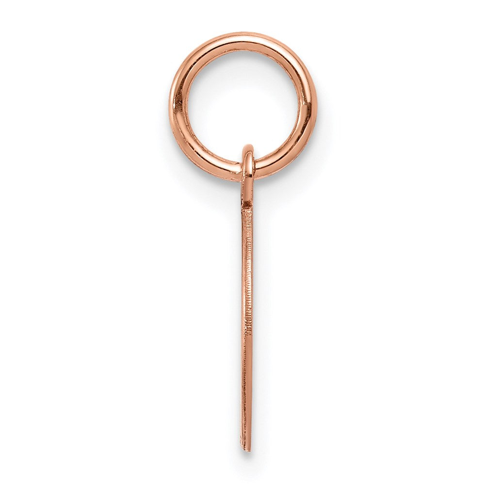 14k Rose Gold Plain .018 Gauge Circular Engraveable Disc Charm