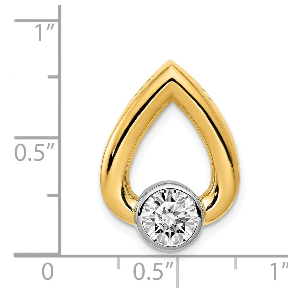 14ky Teardrop 5.8mm Diamond Chain Slide Mtg