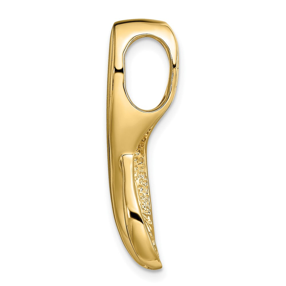 14k Two-Tone Peg Set Diamond Slide Mtg