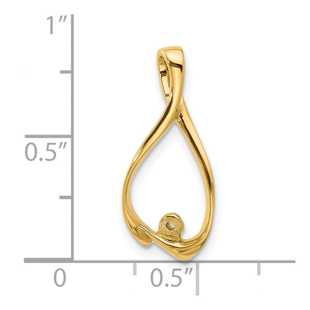14k Fancy Peg Set Slide Mounting