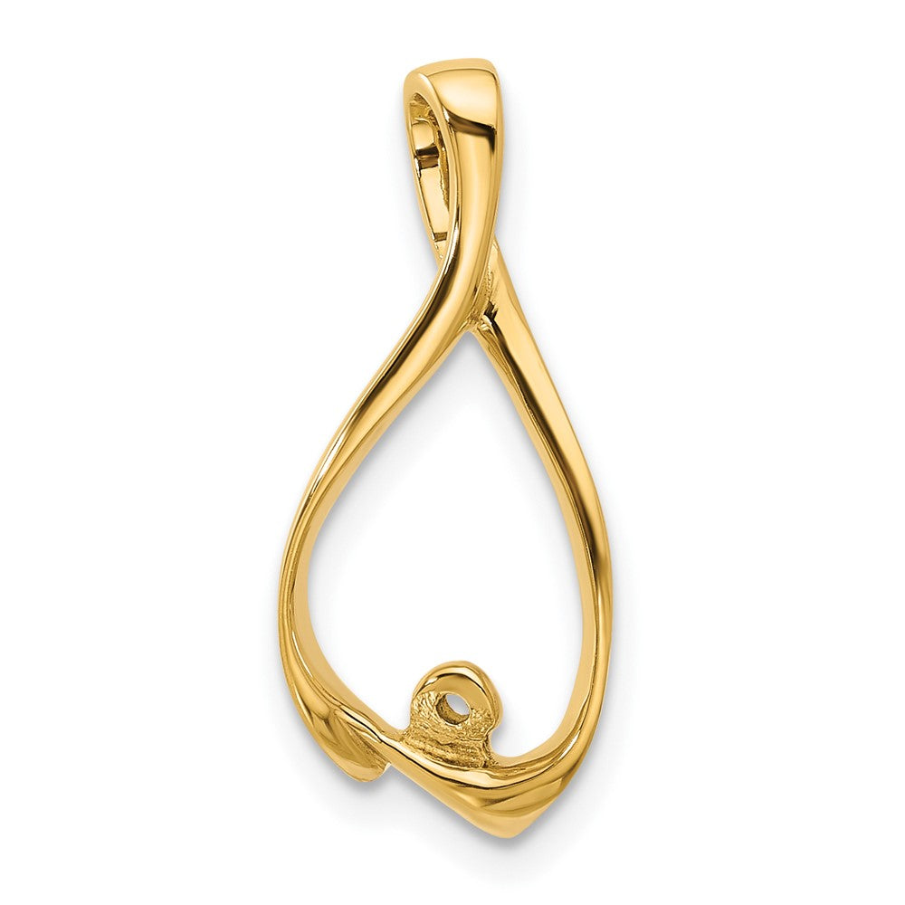14k Fancy Peg Set Slide Mounting