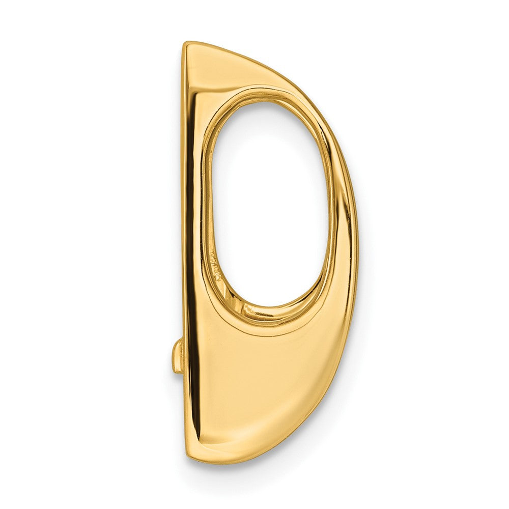14k Holds 6mm Stone, Slide Mounting