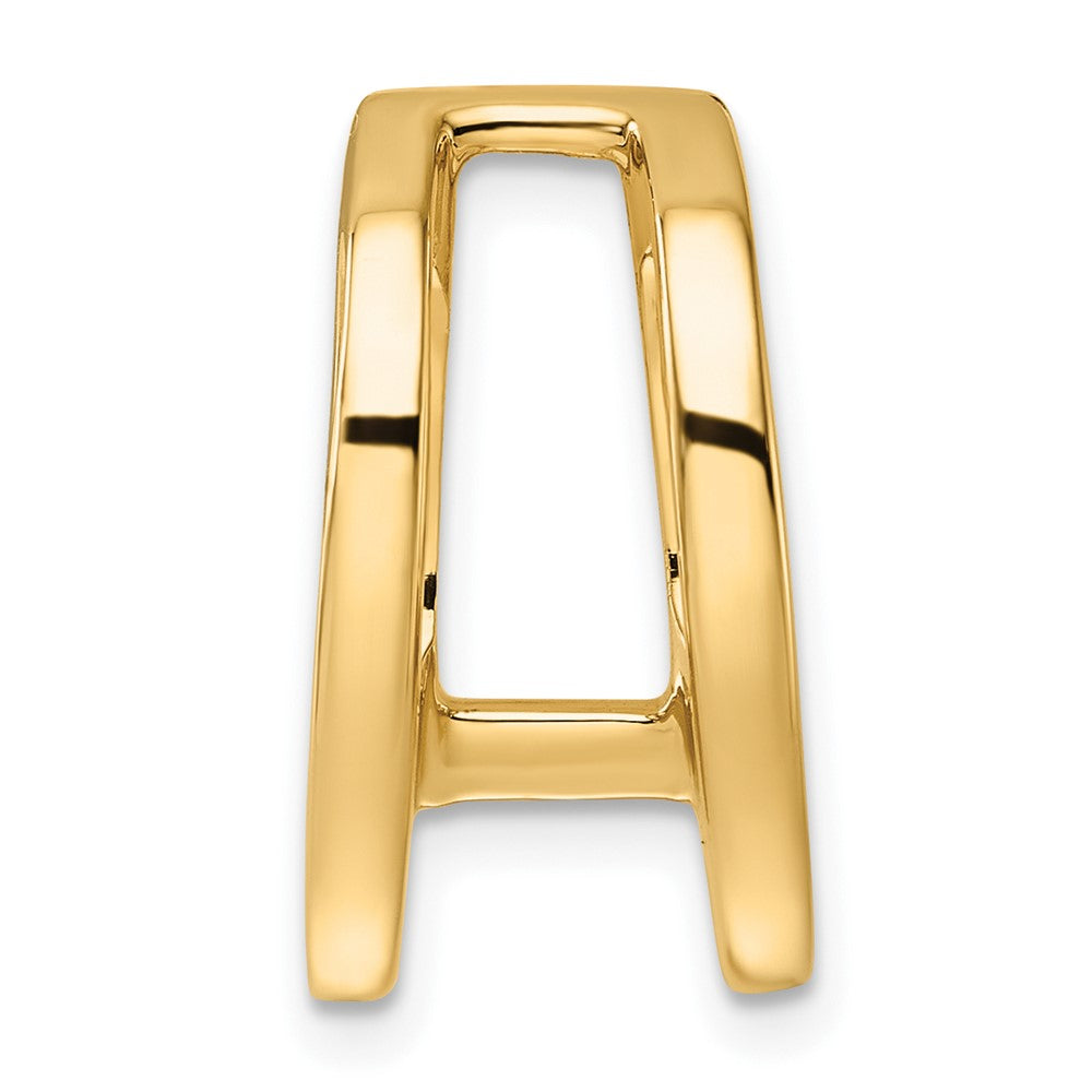 14k Holds 6mm Stone, Slide Mounting