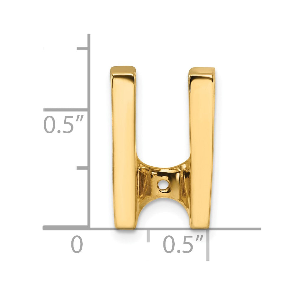 14k Holds 6mm Stone, Slide Mounting