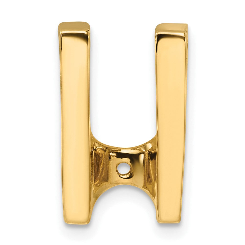 14k Holds 6mm Stone, Slide Mounting