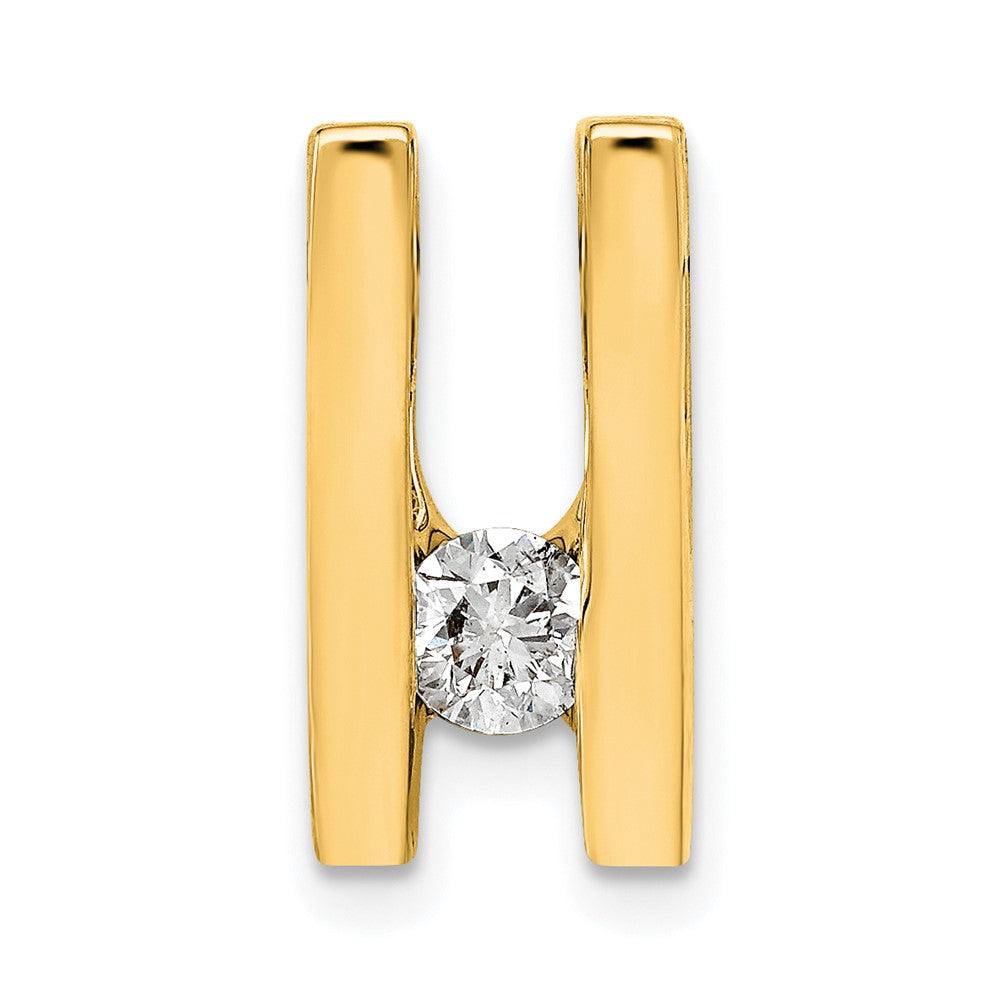 14k AAA 4.1mm Diamond Slide