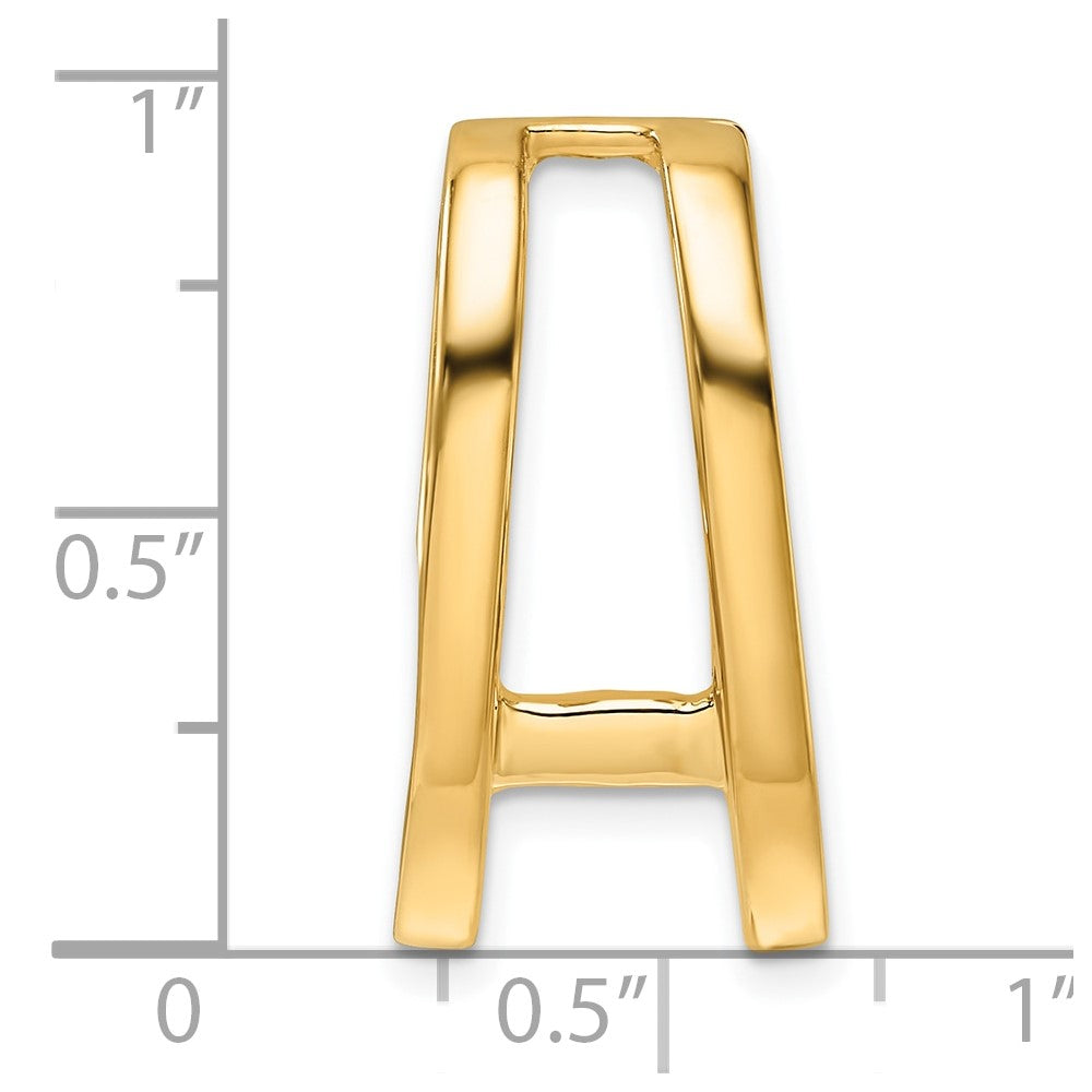 14k Holds 6.5mm Stone, Slide Mounting