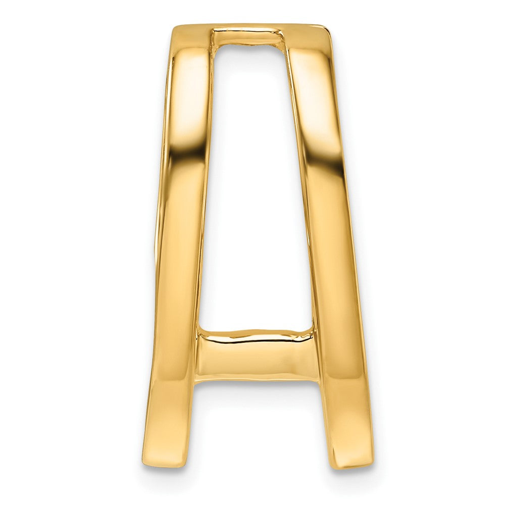 14k Holds 6.5mm Stone, Slide Mounting