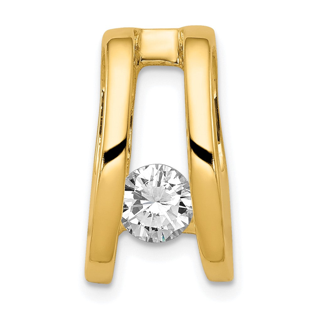 14k Holds 5.25mm Stone, Slide Mounting