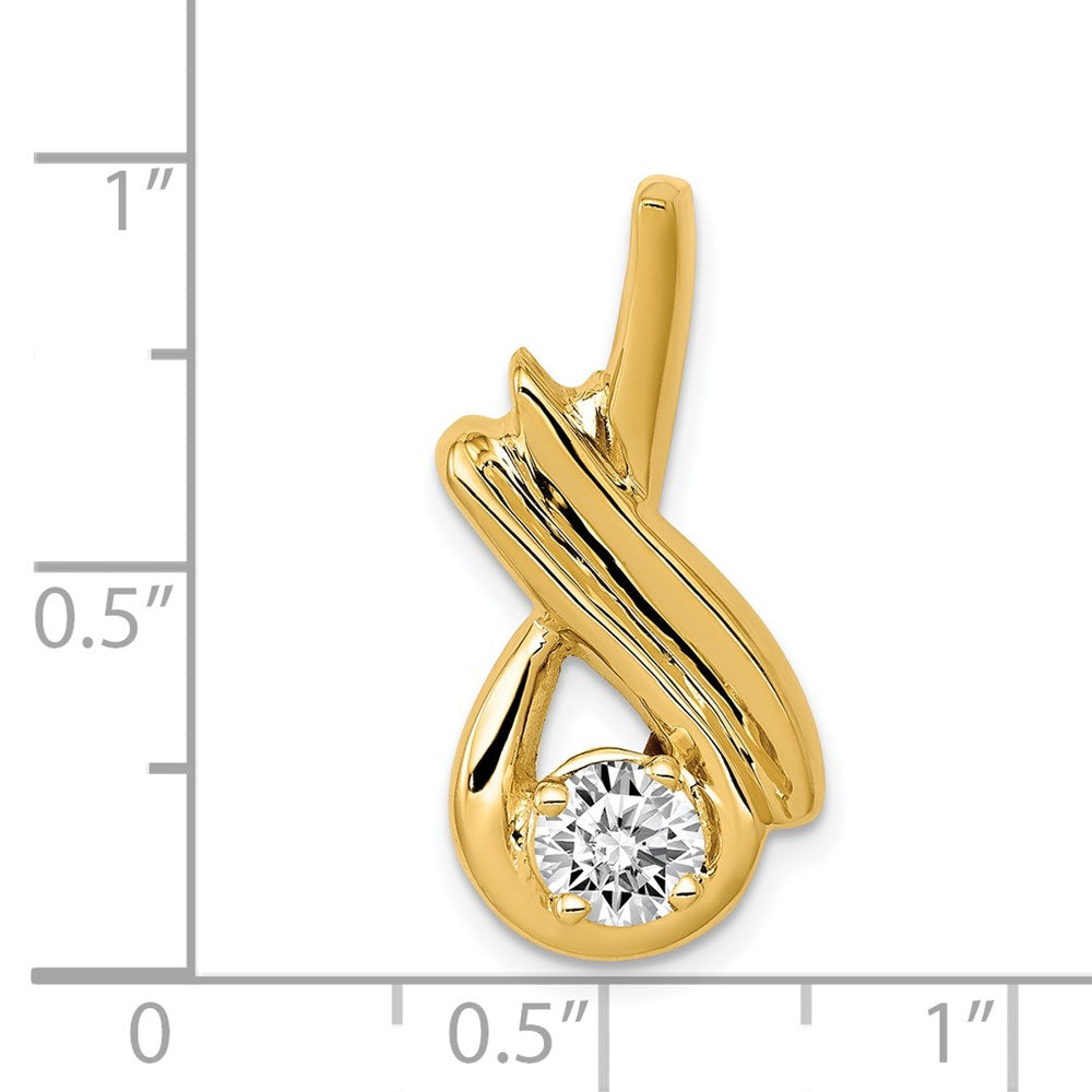 14k 5mm A Diamond Fancy Chain Slide