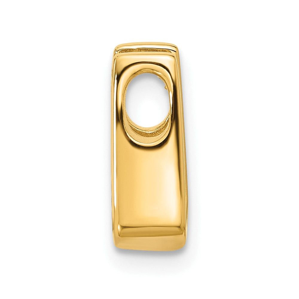 14k Holds 4mm Stone, Slide Mounting