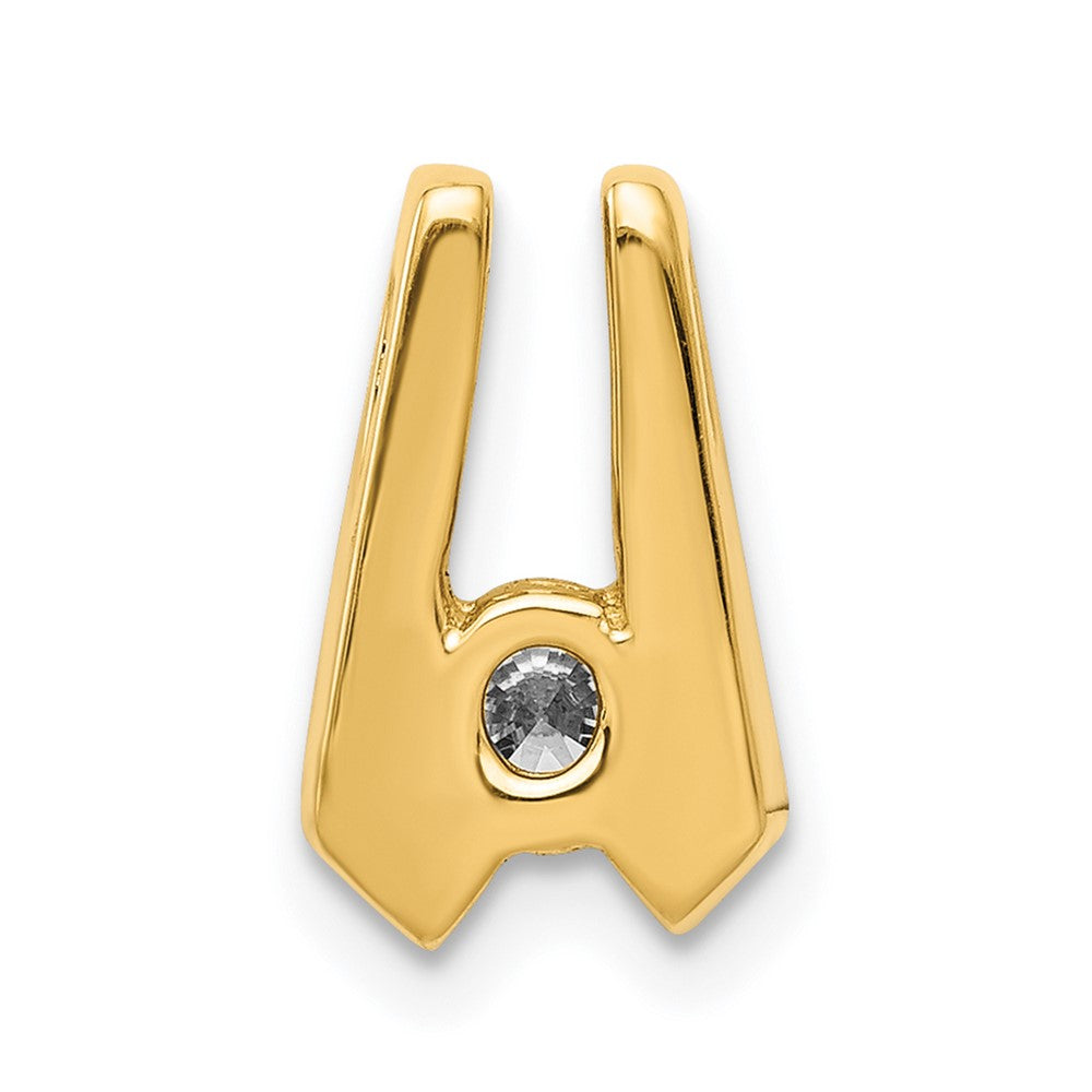 14k A 4mm Diamond Slide