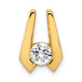14k Holds 4.5mm Stone, Slide Mounting