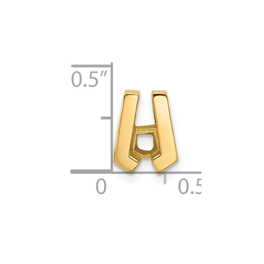 14k Holds 3.75mm Stone Slide Mounting