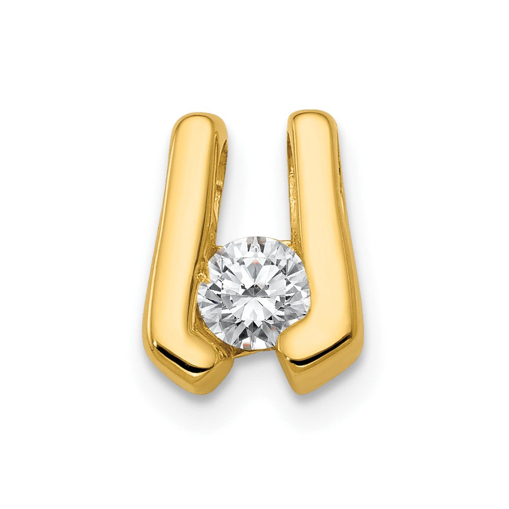 14k A 3.75mm Diamond Slide