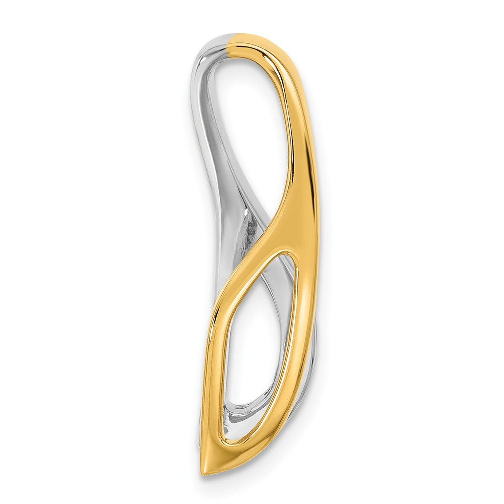 14k Two-Tone Peg Set Slide Mounting