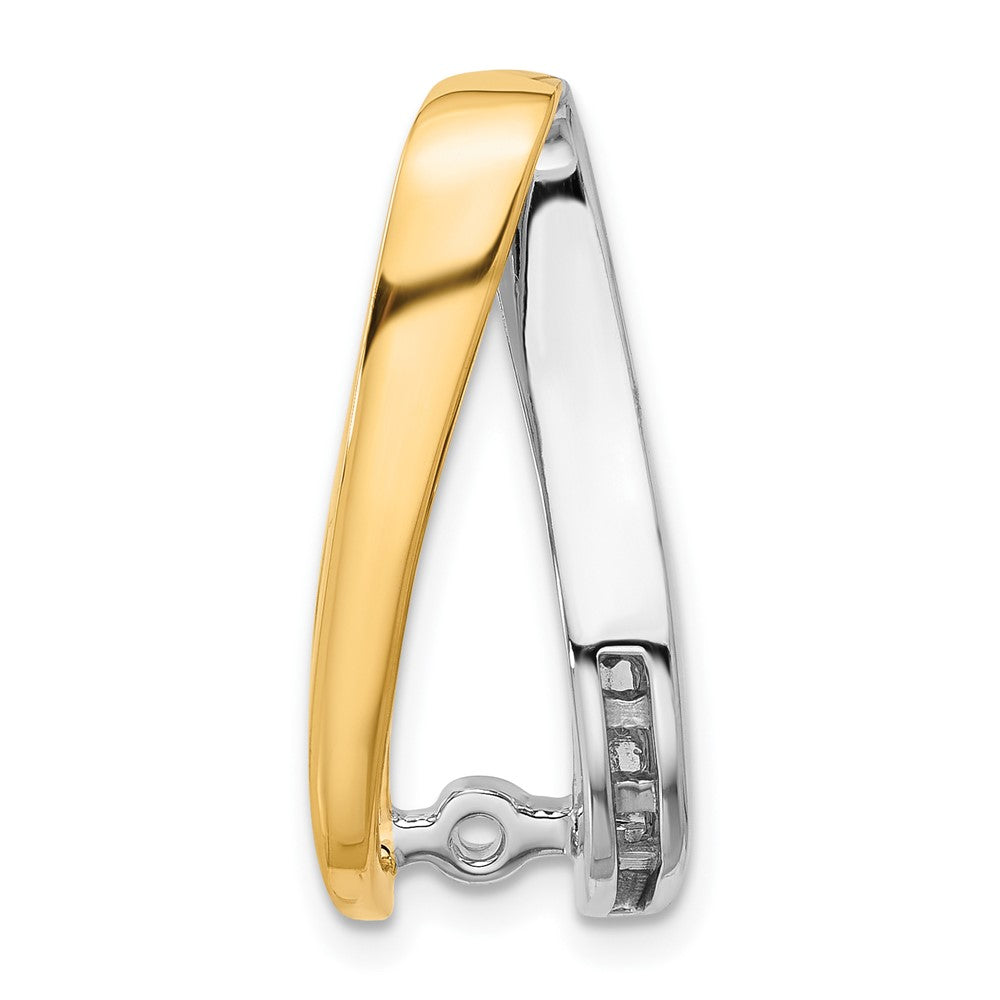 14k Two-Tone Peg Set Slide Mounting