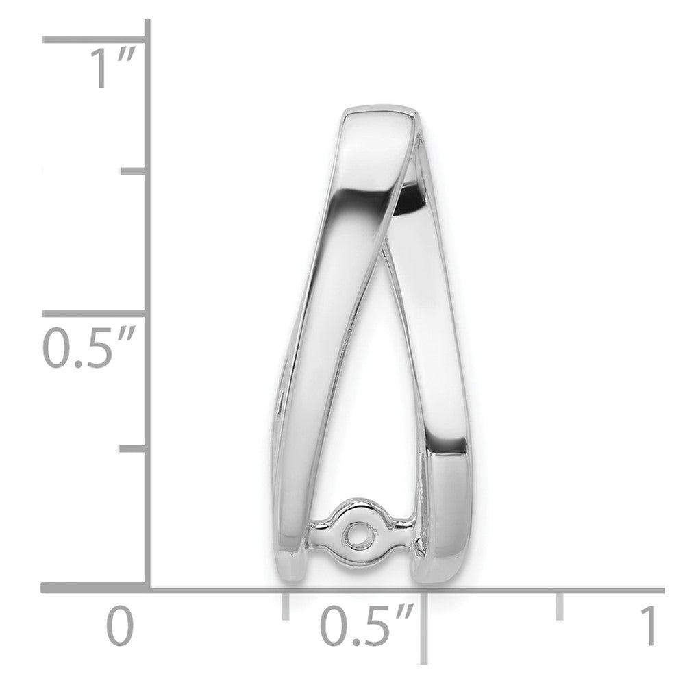 14k White Gold Peg Set Slide Mounting