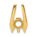 14k Holds 6.5mm Stone, Chain Slide Mounting