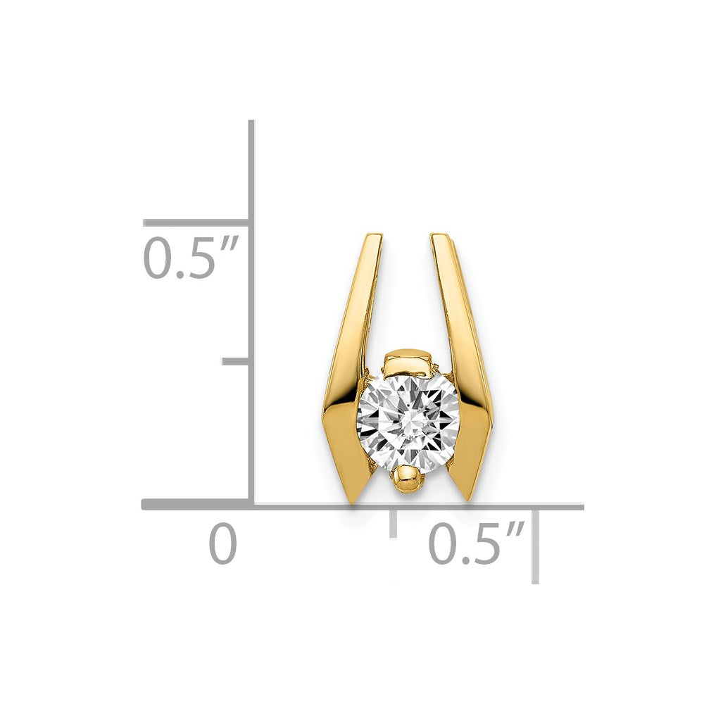 14k 5.25mm VS Diamond Slide