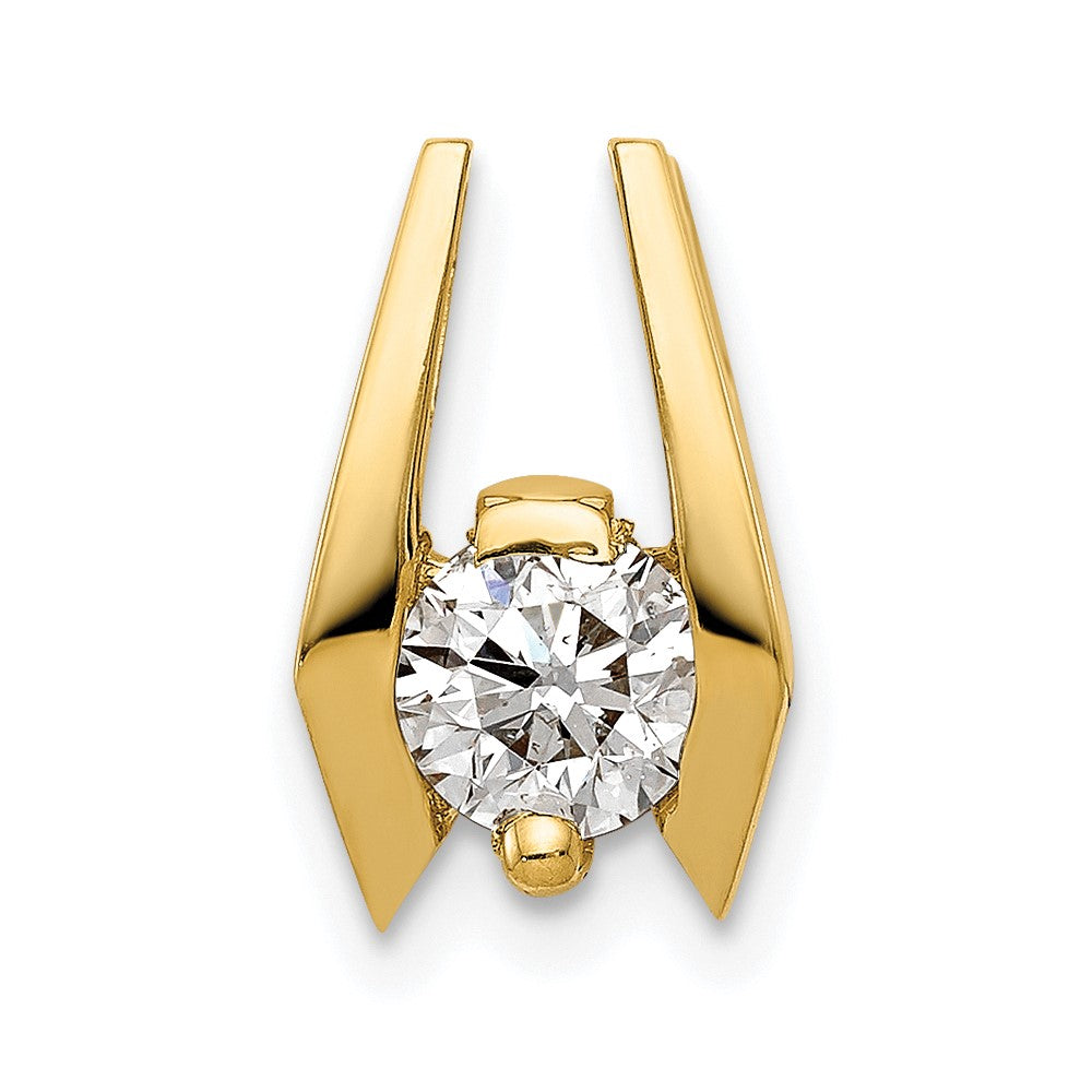 14k 5.25mm A Diamond Slide
