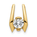 14k 4.75mm A Diamond Slide