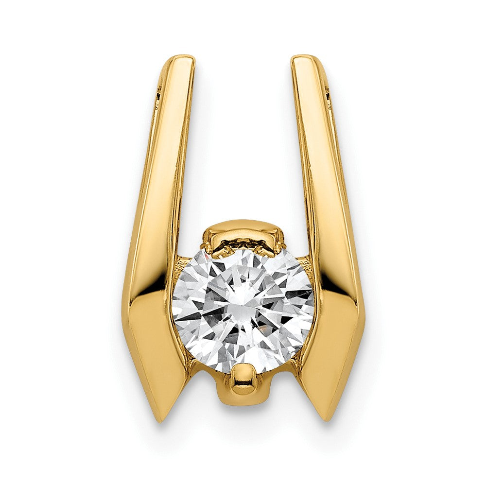 14k 4.75mm AAA Diamond Slide