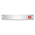Sterling Silver Rhodium-plated Medical ID Plate