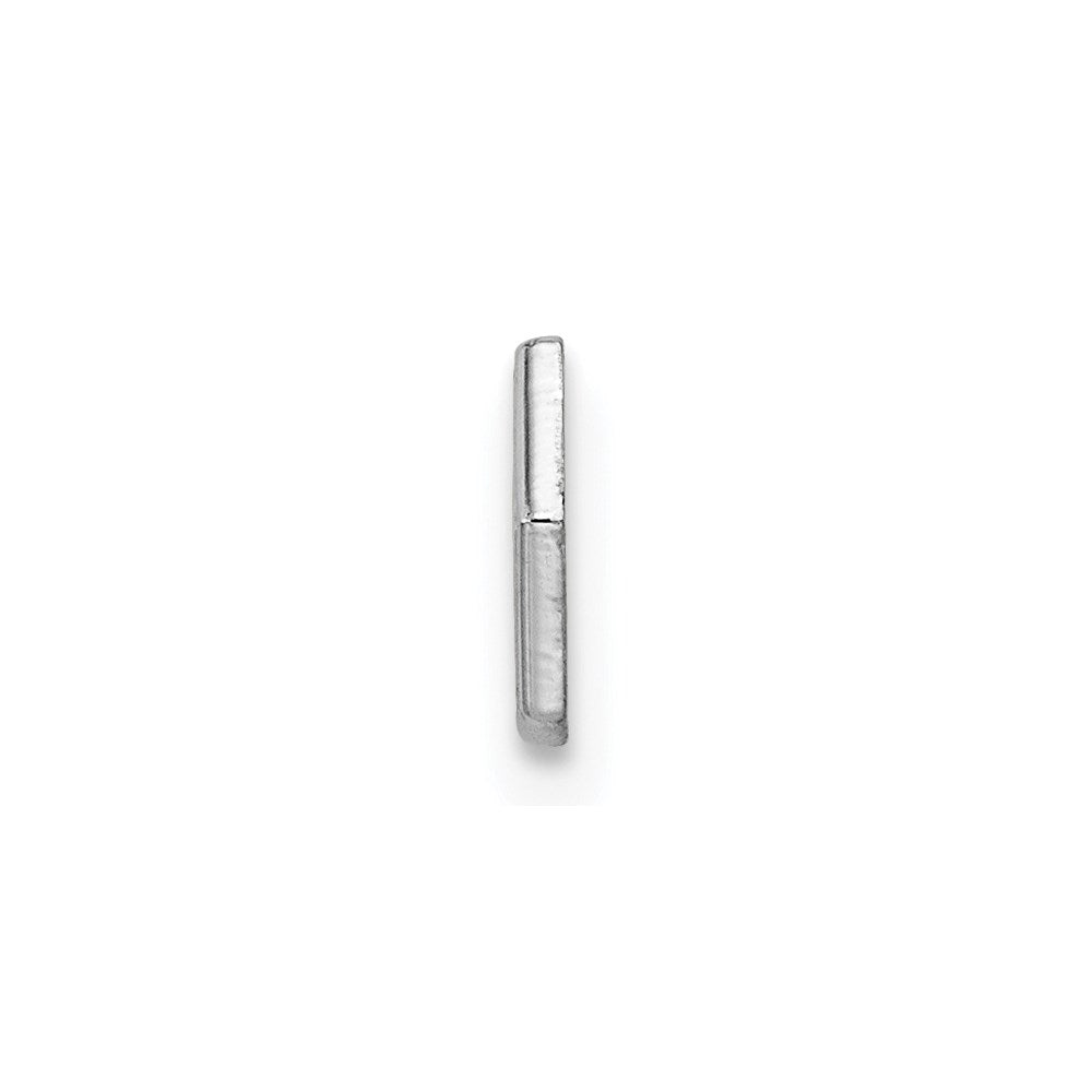 Sterling Silver Rhodium Non-enameled Attachable Emblem Medical Charm