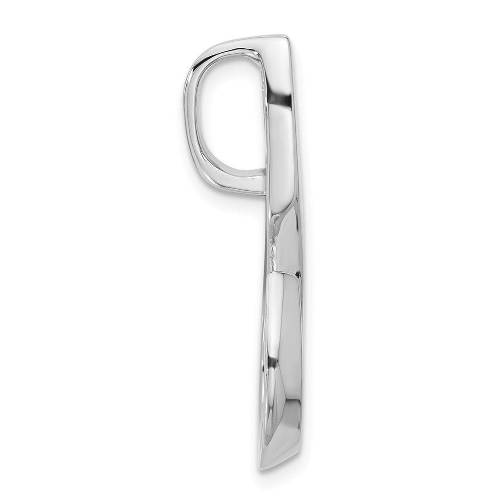 14k White Gold Peg Set Slide Mounting