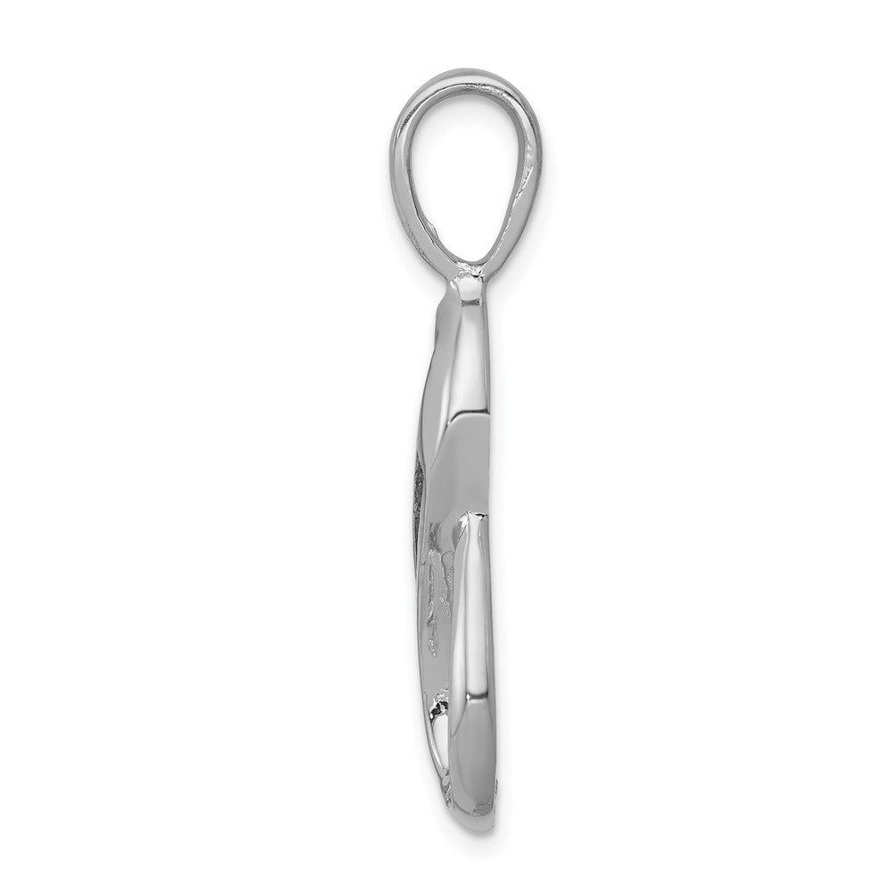 14k White Gold 6-1.9mm AAA Diamond Semi-mount Peg Slide