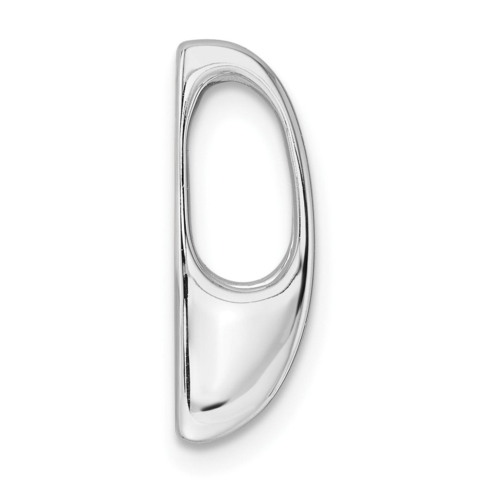 14k White Gold Holds 5.25mm Stone, Slide Mounting