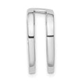 14k White Gold Holds 6mm Stone, Slide Mounting