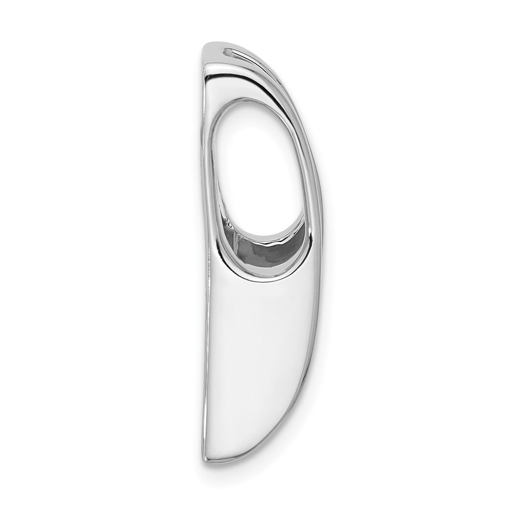 14k White Gold Holds 6.5mm Stone, Slide Mounting