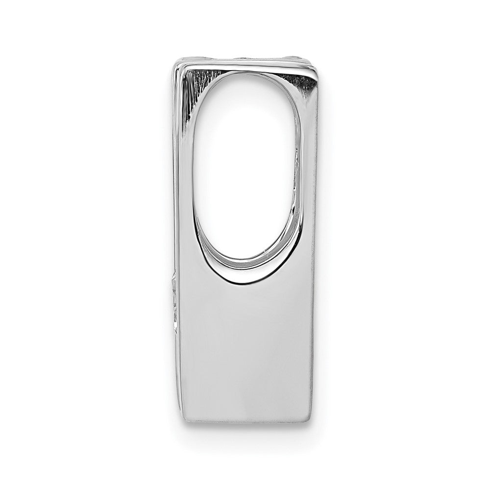 14k White Gold VS 4.1mm Diamond Slide
