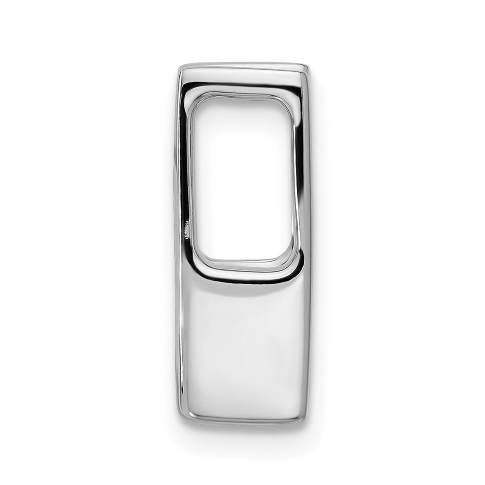 14k White Gold Holds 5.25mm Stone, Slide Mounting
