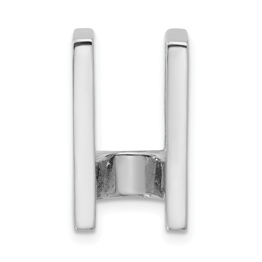 14k White Gold Holds 7.5mm Stone, Slide Mounting