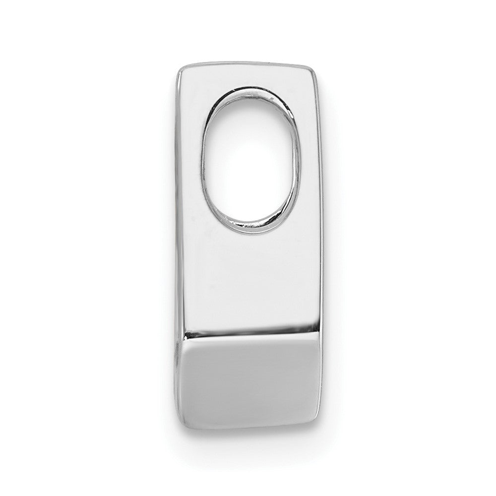 14k White Gold Holds 4.5mm Stone, Slide Mounting