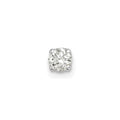 14k White Gold AA Quality Complete Diamond Stud Earring